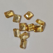Citrine 9x7mm rectangle facet 2.18 cts